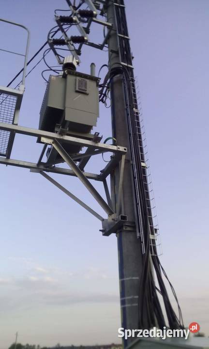 Słupy energetyczne elektryczne oświetlenie Niepołomice