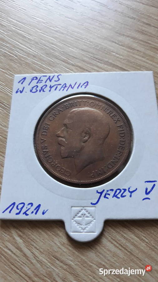 1 Pens 1921 rJerzy V WBrytania Konin sprzedam