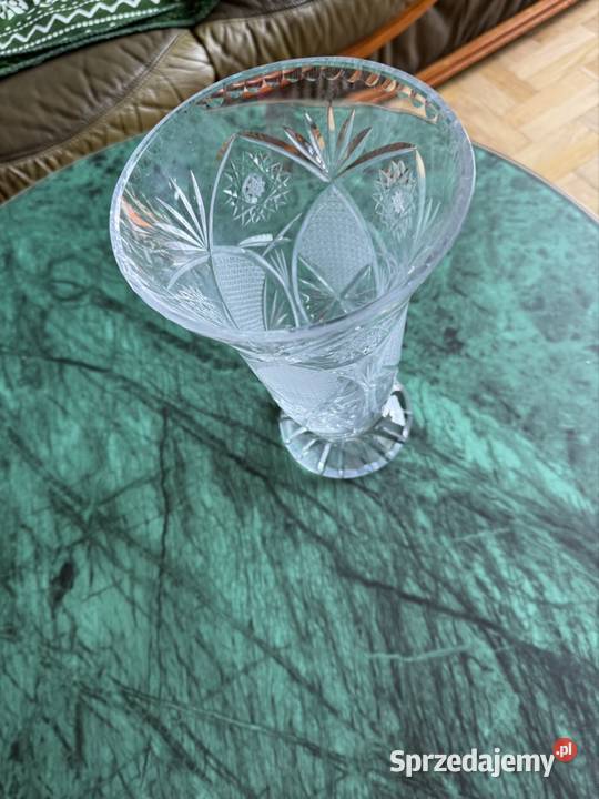 Wazon kryształowy z czasów PRL Vintage kolekcja Porcelana i szkło Antyki, Sztuka, Kolekcje Częstochowa