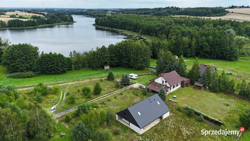 Dom całoroczny jeziorem i obok lasu niedaleko siatka warmińsko-mazurskie Iława