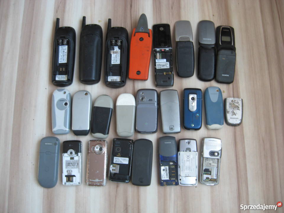 Zestaw starych telefonów 25 standardowa