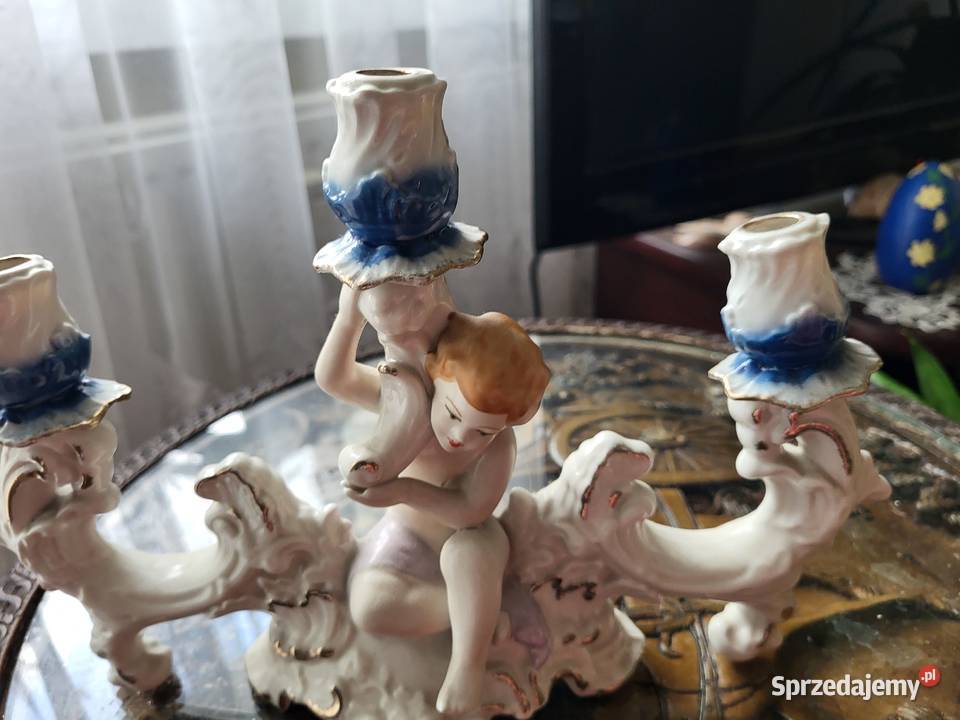 Świecznik porcelanowy ARPO Made in Romania małopolskie