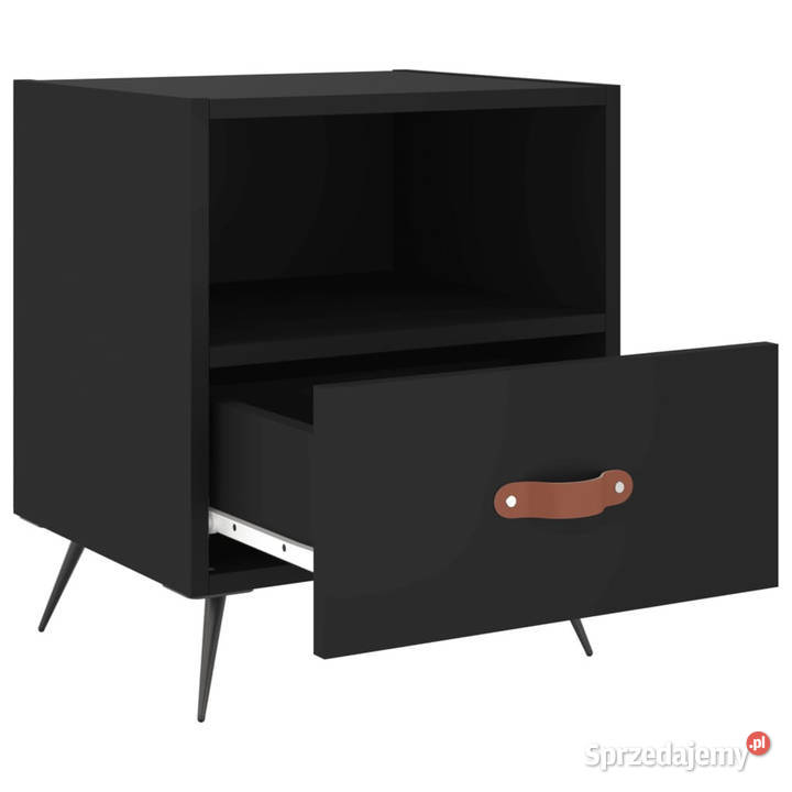 Szafki nocne 2 czarne 40x35x475 WM827375 Nocne Warszawa