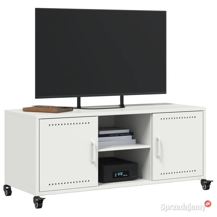 Szafka RTV biała 1005x39x435 stal WM846667 Warszawa sprzedam