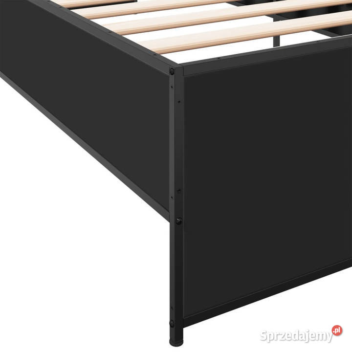 Łóżko Metalowe Czarne Rama Łóżka Ze Stelażem 40cm mazowieckie