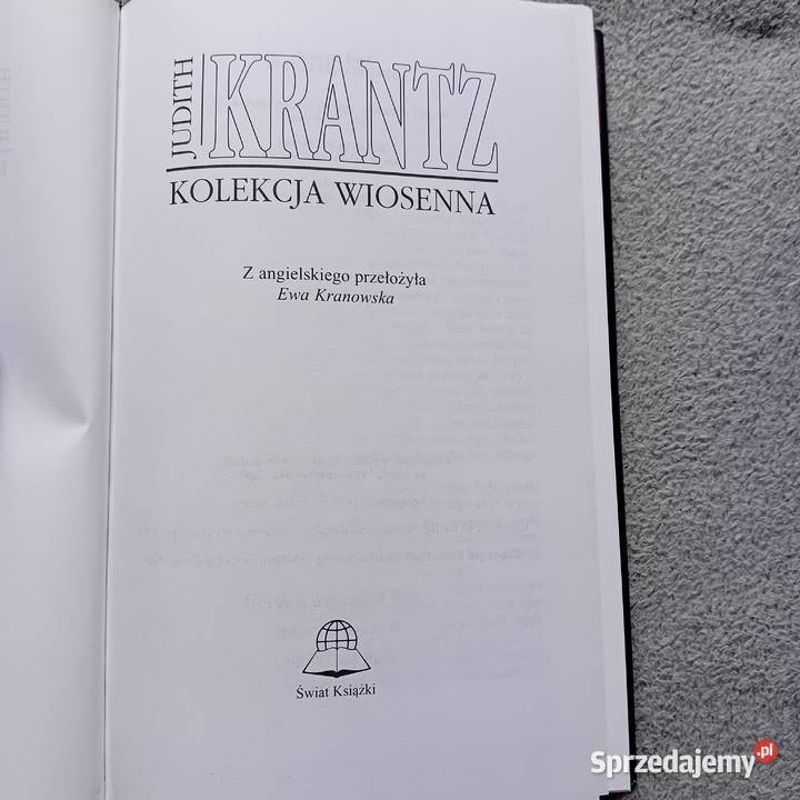 Judith Krantz Kolekcja wiosenna Świat Książki Antykwariat Koźminek sprzedam