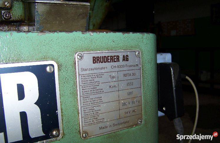 Prasa automatyczna BRUDERER BSTA 30 Koszalin