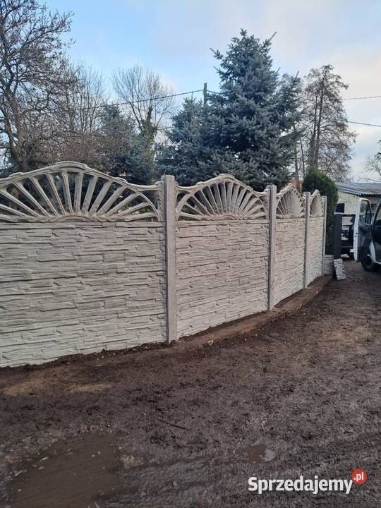 Markowe ogrodzenia betonowe Płyty słupki Bielany Wrocławskie