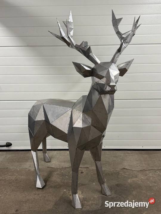 Jeleń ze stali 3D do ogrodu do domu opolskie Opole