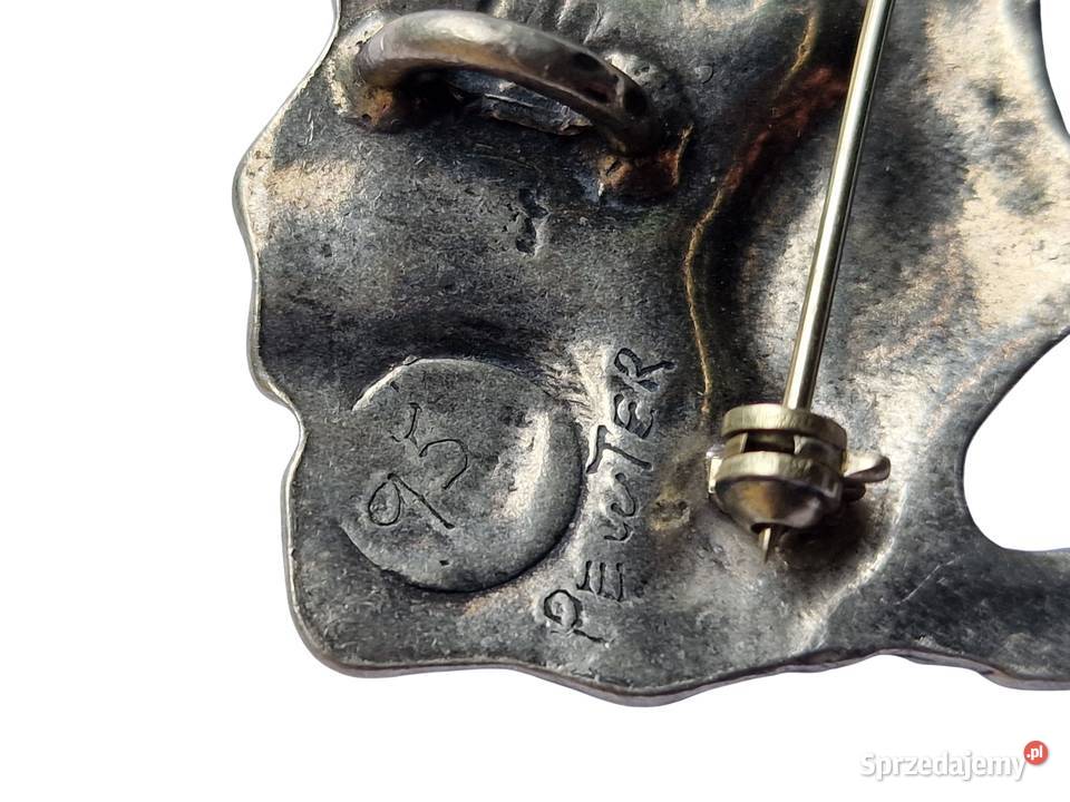 VINTAGE BROSZKA WISIOR CYNA JUBILERSKA SYGNOWANA Częstochowa