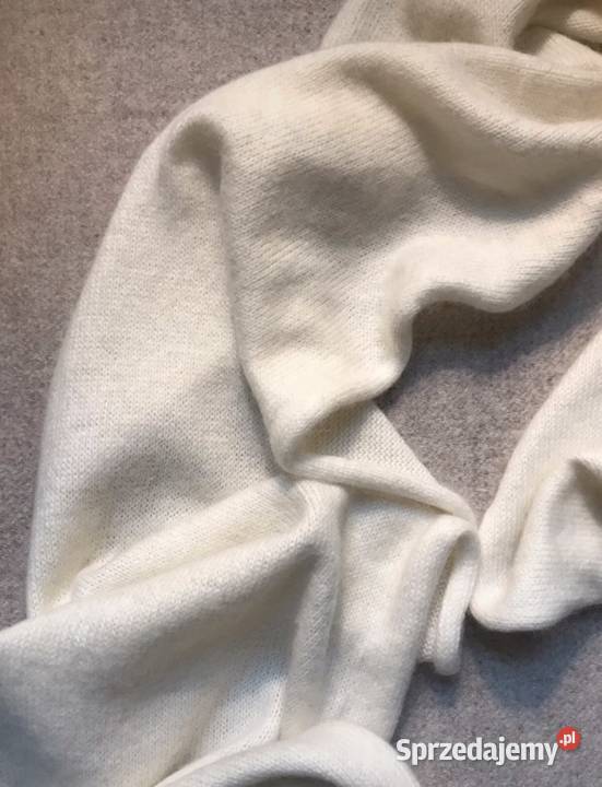 Biały kość słoniowa szalik Tommy Hilfiger z Warszawa