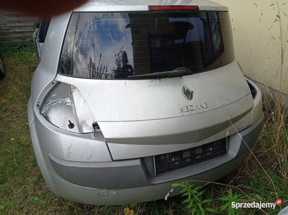 Tylną klapa Megane II Łask