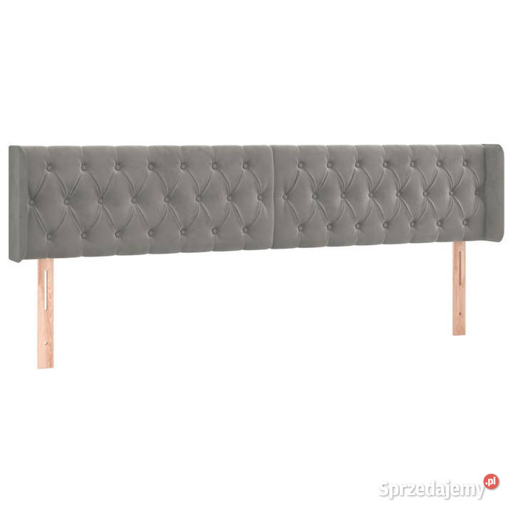 Zagłówek do łóżka z LED jasnoszary 183x16x7888 Warszawa