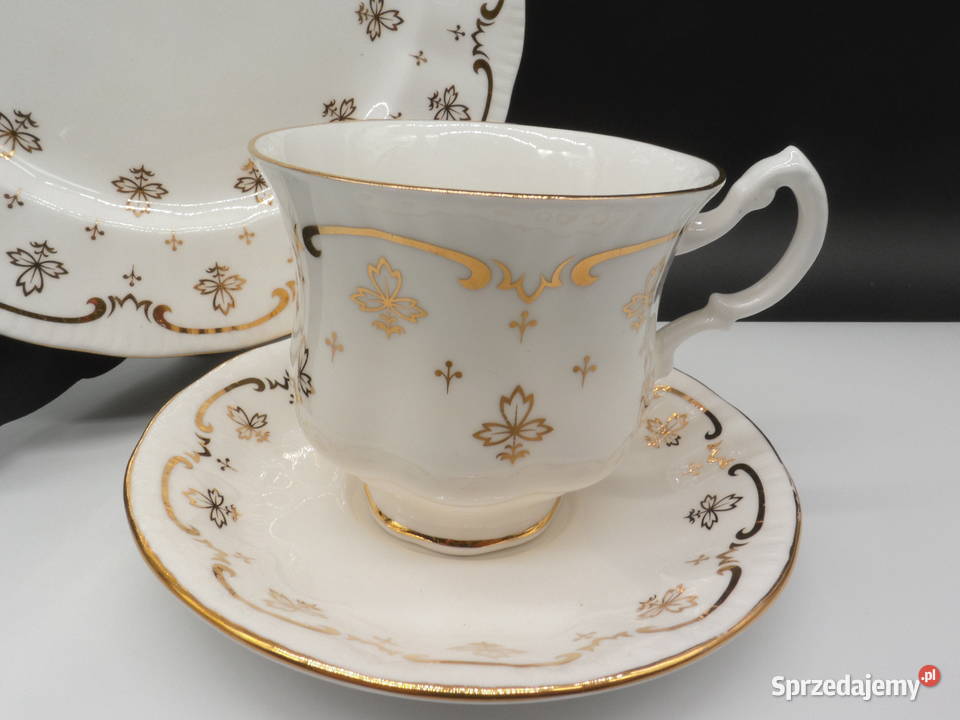 Zestaw śniadaniowy trio Royal Osborne Bone China Raszków