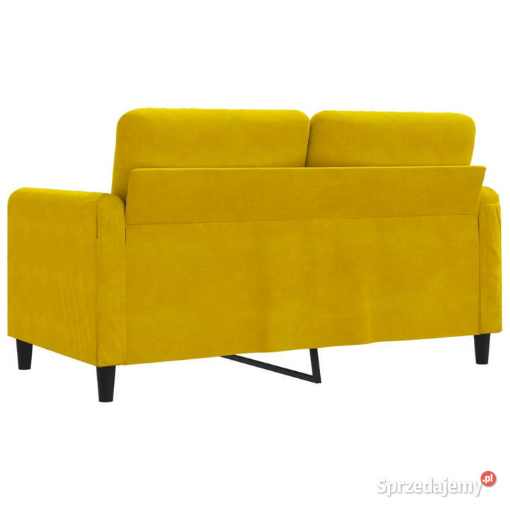 Sofa 2osobowa żółta 120 tapicerowana aksamitem mazowieckie Warszawa