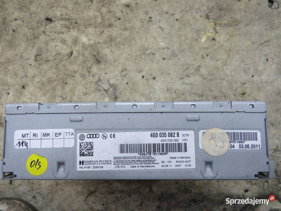 MODUŁ TUNER RADIA AUDI A7 4G 30 TSI 4G0035082B
