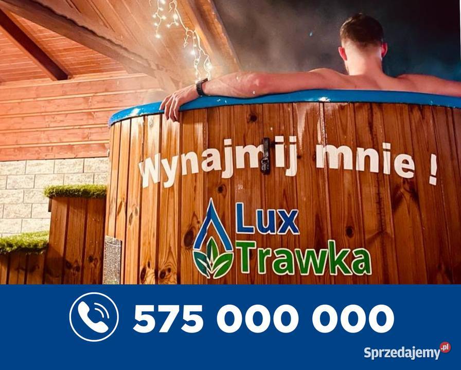 Wynajmij jacuzzi balia mobilna domowe SPA małopolskie Mszana Dolna