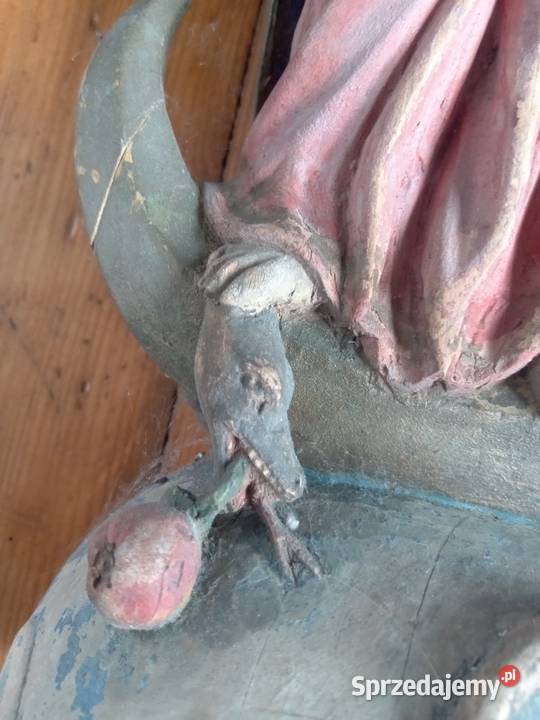 Stara figura drewniana Gdów