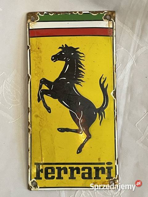 Emaliowana Tabliczka Ferrari Cavallino Rampante