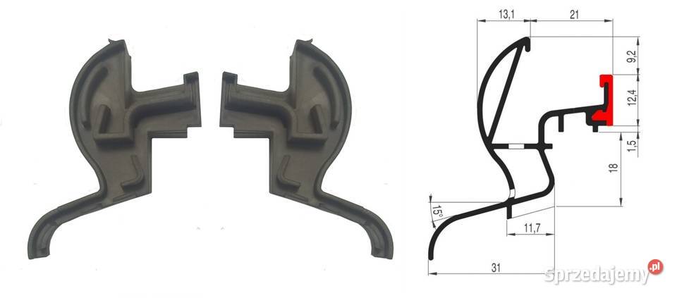 Zakończenia zaślepki okapnika do okien