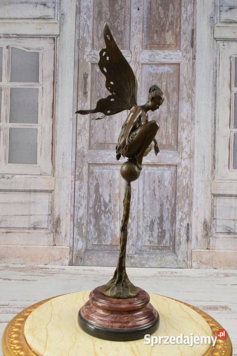 Elf ze Skrzydłami w Stylu Art Deco Figura Rzeźba małopolskie Kraków