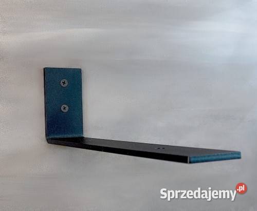 stalowy wspornik do półek kolor czarny 7cm Kraków