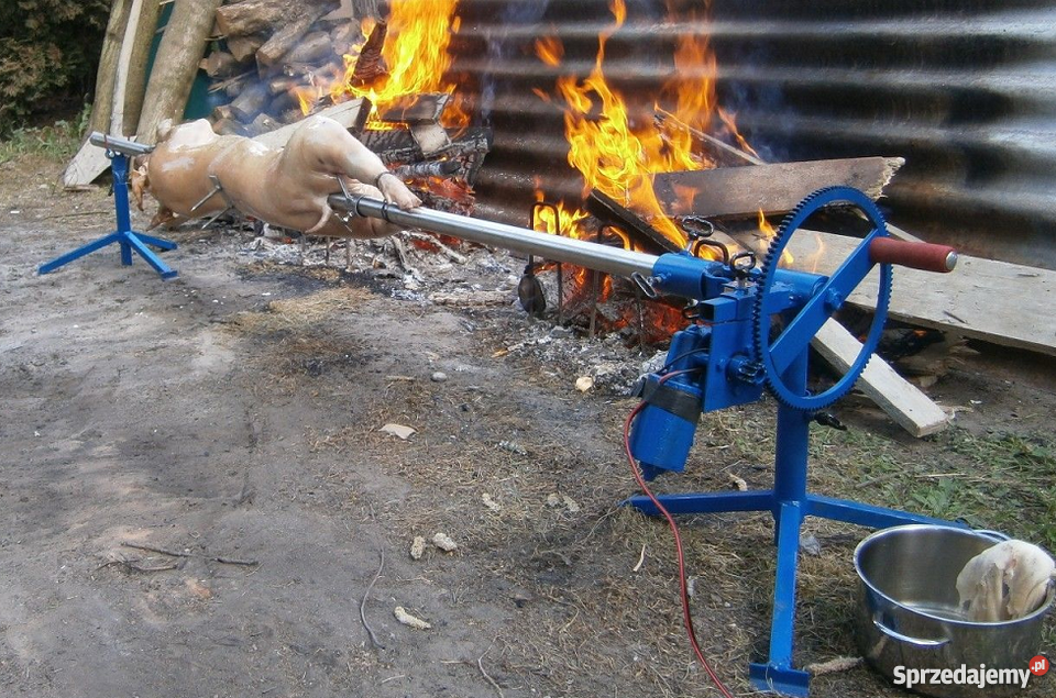 Rożen grill rożno Do prosiaka dzika barana 12V Lubnów sprzedam