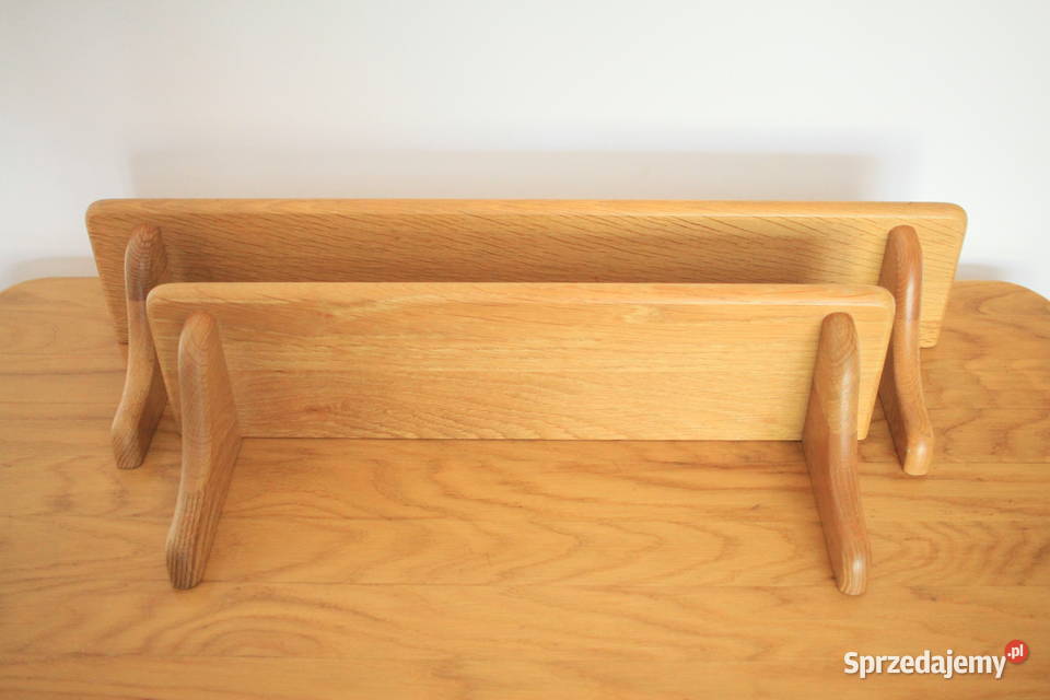 Dwie półki dębowe masywne Góra