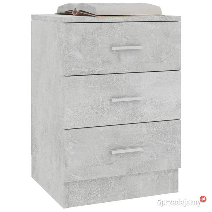 Szafka nocna betonowa szarość 38x35x56 WM800458 Nocne