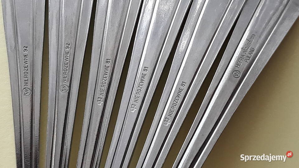 Duże łyżki obiadowe 3 SATURN sztućce PRL Sztućce Dąbrowa Górnicza