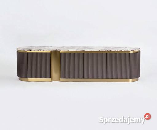 Komoda RTV złota Nutris Glamour Premium Golkowice