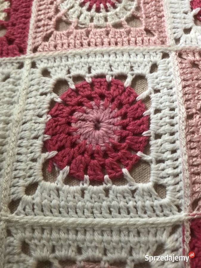 Poszewki na poduszki z kwadratów Babuni NOWE na