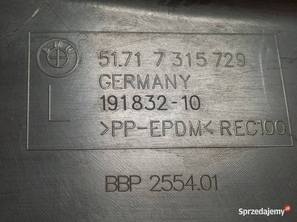 BMW 3 G20 G21 NADKOLE LEWY PRZÓD CZ PRZEDNIA Pleszew