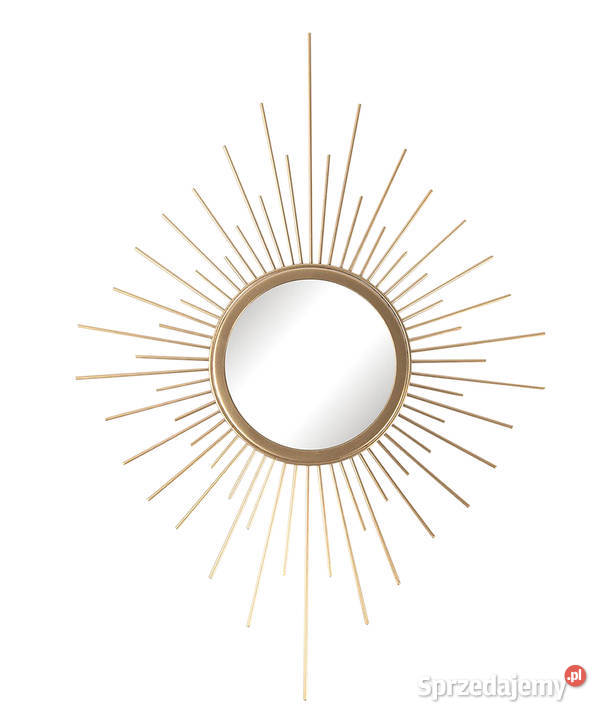 Lustro lusterko ścienne złote słońce 50 x 35 Kanie