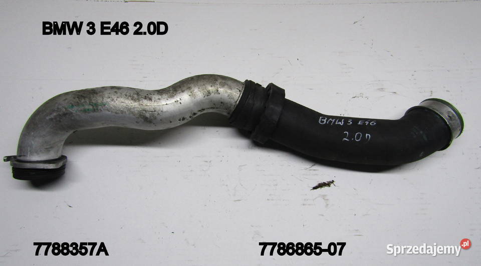 PRZEWÓD TURBOSPRĘŻARKI BMW 3 E46 20D 7788357A łódzkie Mysłaków sprzedam
