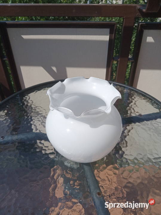 Szklany biały klosz do kinkietu lampki Warszawa