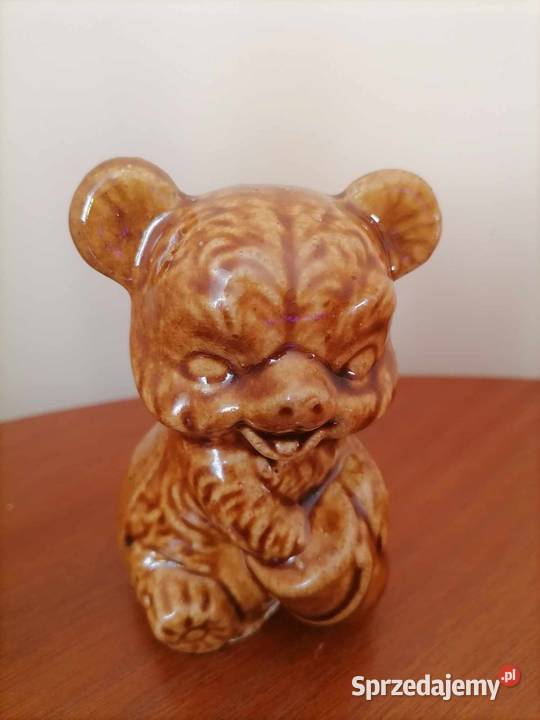 Figurka ceramiczna miś Porcelana i szkło Wałbrzych