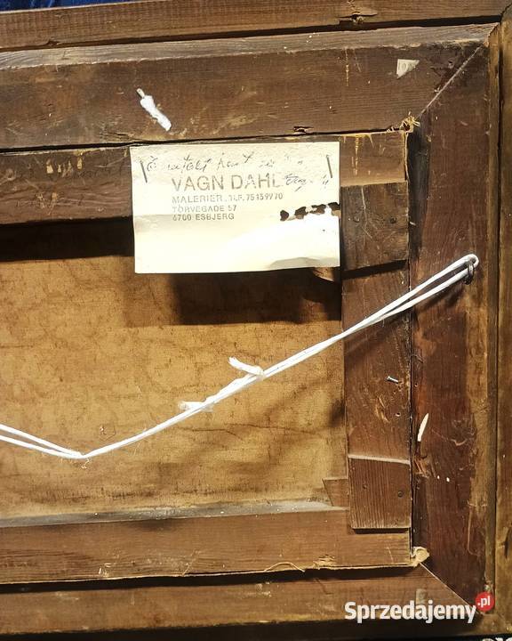 Olej na płótnie żaglowce podpisany XIXXX złota Bronisze