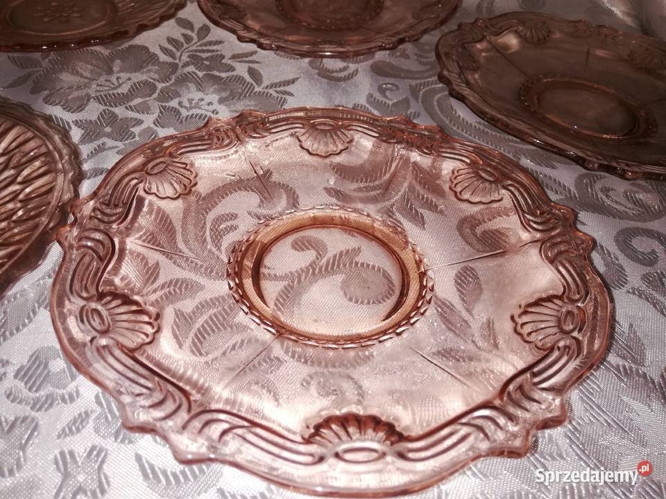 rozalinowe talerzyki deserowe łódzkie Chorzew