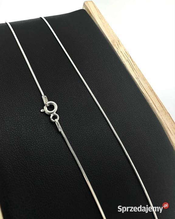 Nowy Rodowany Srebrny Łańcuszek pr 925 335g Dł srebro Elbląg