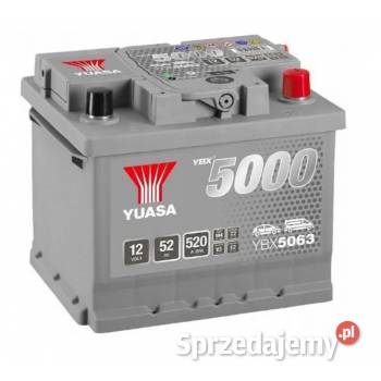 Akumulator Yuasa Silver 12V 52Ah 520A Prawy Plus świętokrzyskie