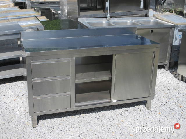 Stół Gastronomiczny Drzwi Suwane 3 Szuflady Ostrów Wielkopolski