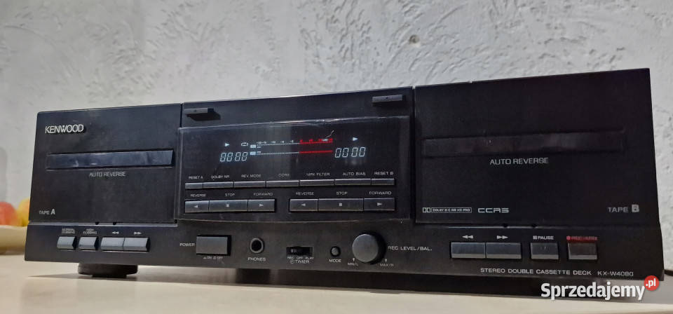 Kenwood magnetofon dwukasetowy KX W 4080 KXW4080 Międzychód