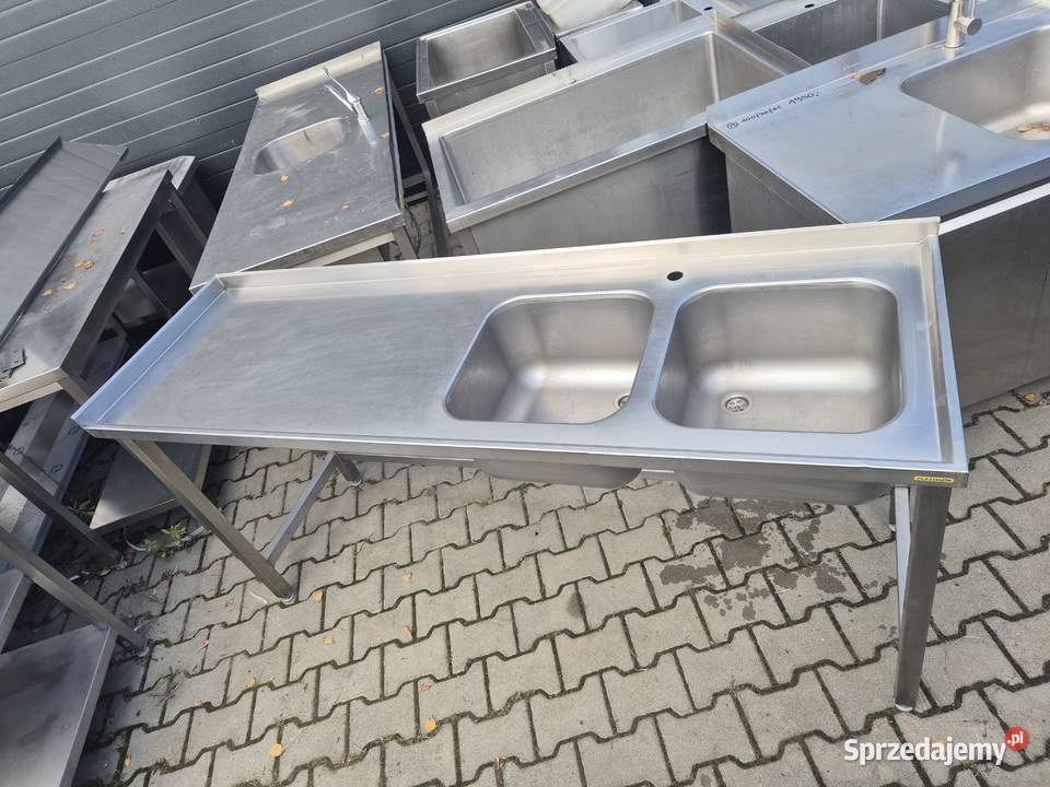 Zlew Gastronomiczny 2 Komorowy Z Blatem 1906085 Ostrów Wielkopolski