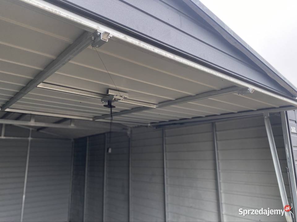 Garaż blaszany dwuspadowy 35x55 Antracyt 7016 Dębica