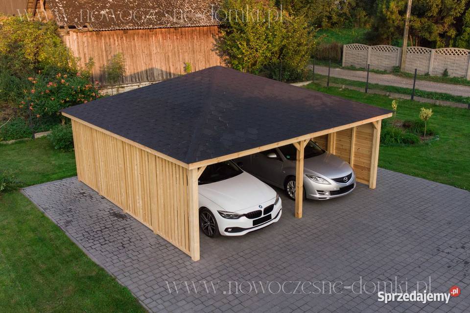 Wiata Samochodowa Drewniana San Ariano XL 6x6m Rzeszów