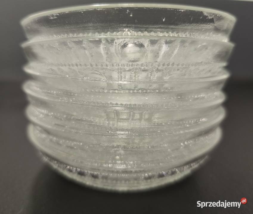 Szklane miseczki deserowe vintage Porcelana i szkło pomorskie Gdańsk