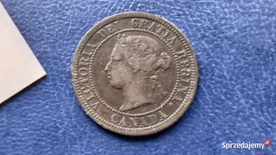Stare monety 1 cent 1876 Kanada podkarpackie Lesko