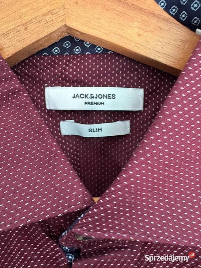Jack Jones koszula bordowa rM małopolskie Kalwaria Zebrzydowska
