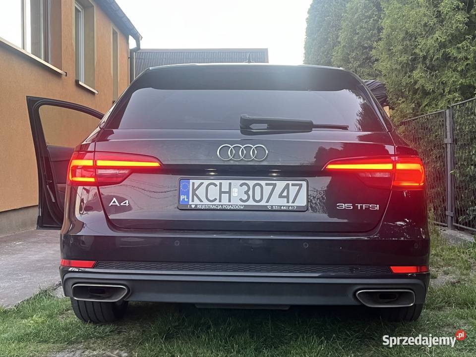 Audi A4 Avant 2019 20 TFSI MHEV zadbane gotowe wspomaganie kierownicy Libiąż
